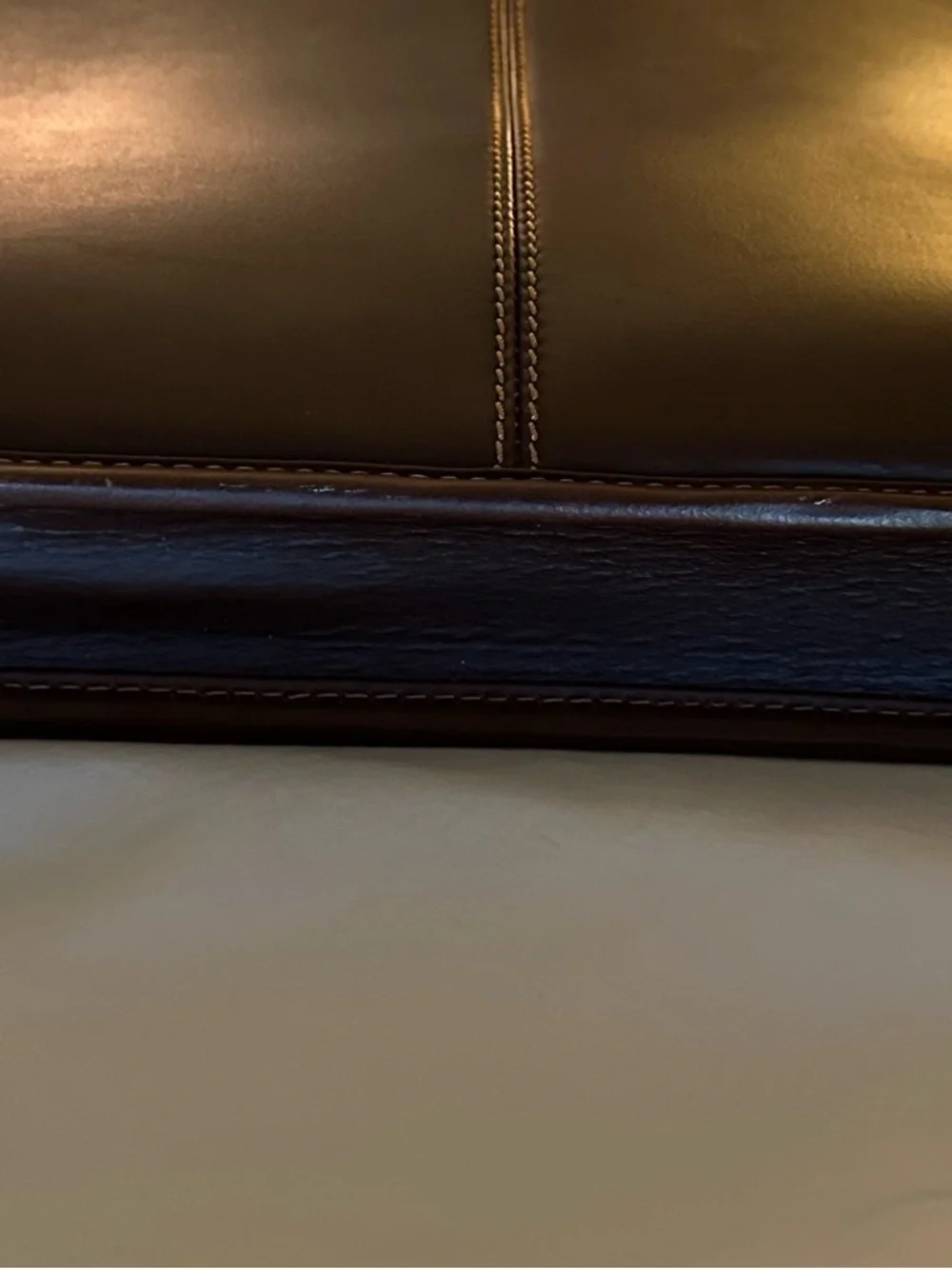 Men's Leather Briefcase in Deep Brown - Sleek Professional with Shoulder Strap